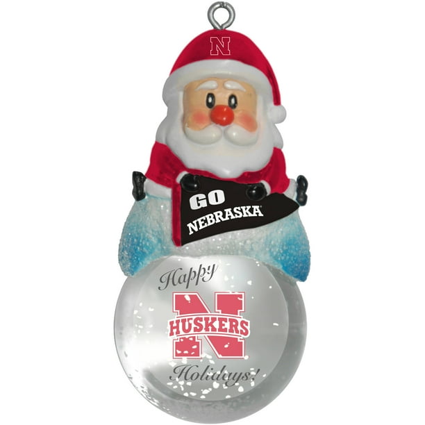NCAA Nebraska Cornhuskers Glass Basketball Ornament NCAA Nebraska Cornhuskers Glass Basketball Ornament